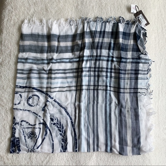 NWT Authentic Gucci Men’s Knight Square Scarf - Picture 2 of 5